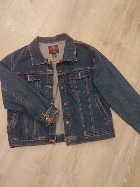 Faded Glory Dark Blue Denim Jean Jacket